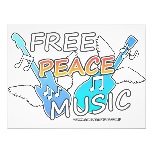 Free Peace Music フォトプリント (正面)