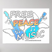 Free Peace Music ポスター (正面)