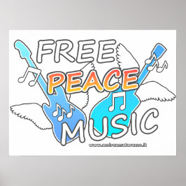 Free Peace Music ポスター