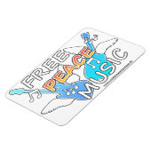 Free Peace Music マグネット (左側)