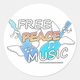 Free Peace Music ラウンドシール