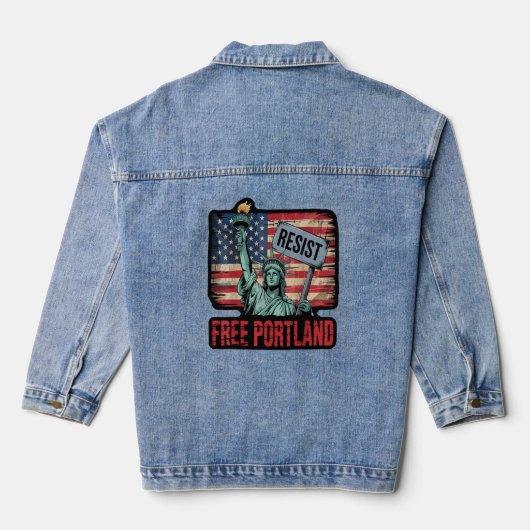 Free Portland デニムジャケット (裏面)