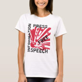 Free Press – Free Speech – Information Tシャツ (正面)