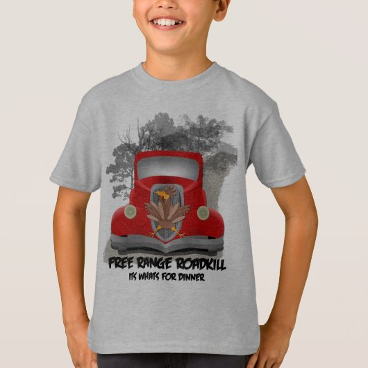 Free Range Roadkill汗シャツ Tシャツ (正面)