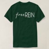Free Rein white Tシャツ (デザイン正面)