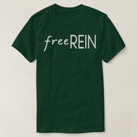 Free Rein white Tシャツ (デザイン正面)
