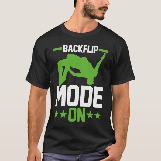 Free Running Traceur Parkour Jumper Backflip Mode Tシャツ (正面)