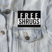 Free Shrugs Minimalist Beverage Cooler 缶バッジ (インサイチュ)