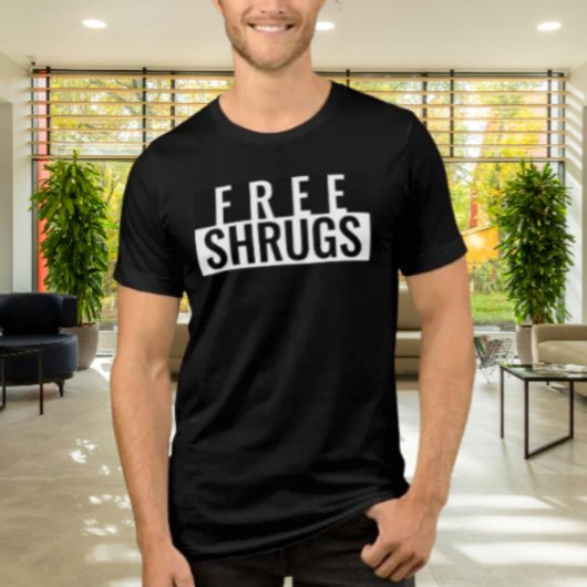 Free Shrugs Minimalist Statement Shirt トライブレンドＴシャツ