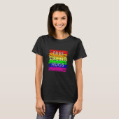 Free Sibling Hugs Gay Pride LGTB Tシャツ (正面フル)