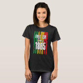 Free Since 1865 Black History Month Juneteenth Gra Tシャツ (正面フル)