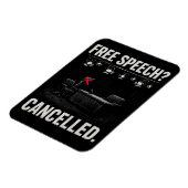 Free Speech Cancelled Protest マグネット (左側)