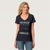Free Speech Cancelled Protest Tシャツ (正面フル)