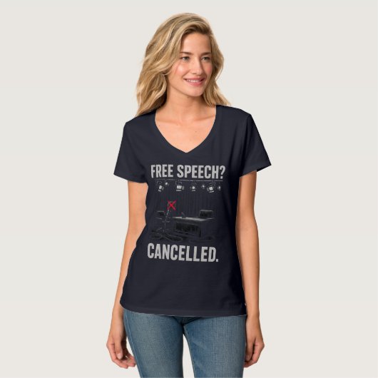 Free Speech Cancelled Protest Tシャツ (正面フル)