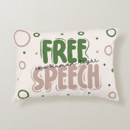 Free Speech Is a Human Right アクセントクッション