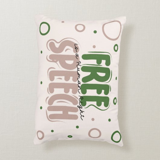 Free Speech Is a Human Right アクセントクッション (裏面(縦))