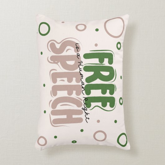 Free Speech Is a Human Right アクセントクッション (正面(垂直))