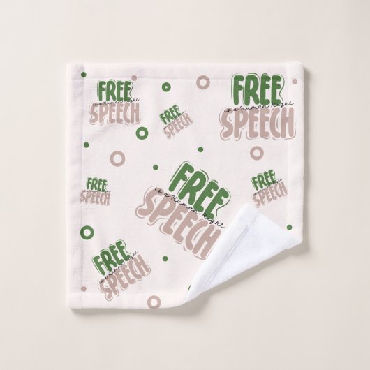 Free Speech Is a Human Right ウォッシュタオル (ウォッシュタオル)