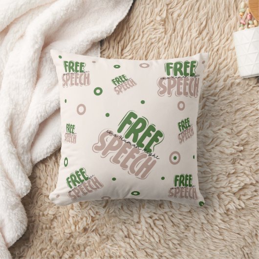 Free Speech Is a Human Right クッション (ブランケット)