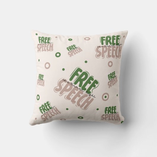 Free Speech Is a Human Right クッション (裏面)