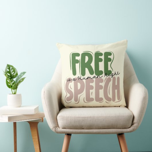 Free Speech Is a Human Right クッション (椅子)