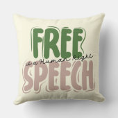 Free Speech Is a Human Right クッション (裏面)