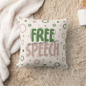 Free Speech Is a Human Right クッション (ブランケット)