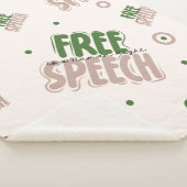 Free Speech Is a Human Right シェルパブランケット (3/4)