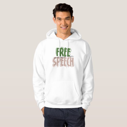 Free Speech Is a Human Right パーカ (正面フル)