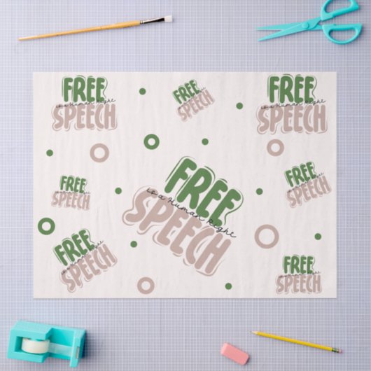 Free Speech Is a Human Right 薄葉紙 (クラフト)