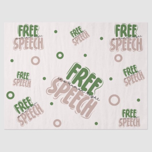 Free Speech Is a Human Right 薄葉紙 (正面)