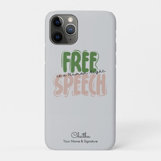 Free Speech Is a Human Right Case-Mate iPhoneケース (裏)
