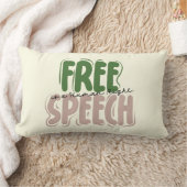 Free Speech Is a Human Right Throw Pillow ランバークッション (ブランケット)