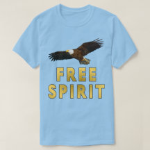 Free Spirit With Bald Eagle Flying