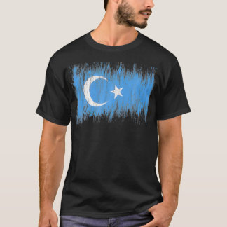 FREE THE UYGHURS UIGHUR FLAG EAST TURKESTAN XINJIA Tシャツ