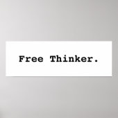 Free Thinker. Poster ポスター (正面)