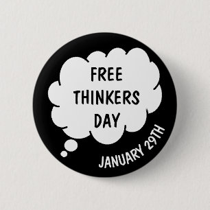 Free Thinkers Dayは1月29日 缶バッジ