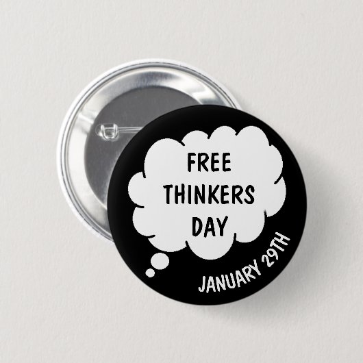 Free Thinkers Dayは1月29日 缶バッジ (正面&裏面)
