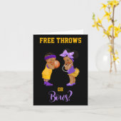 Free Throws Or Bows Bysketbyll By1  カード (黄色い花)