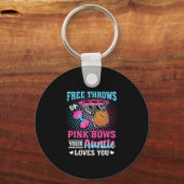 Free Throws Or Pink Bows Your Auntie Loves You Gen キーホルダー (正面)