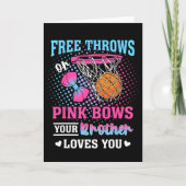 Free Throws Or Pink Bows Your Brother Loves You Ge カード (正面)