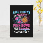 Free Throws Or Pink Bows Your Cousin Loves You Gen カード (黄色い花)