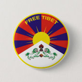 Free Tibet 缶バッジ (正面)