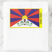 Free Tibet Sticker 長方形シール (バッグ)