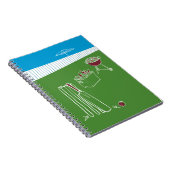 Free Time Cricketノートブック ノートブック (右側)