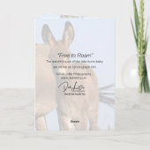 "Free to Roam" – グリーティングカード (裏面)