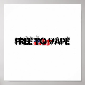 FREE TO VAPEデザイン ポスター