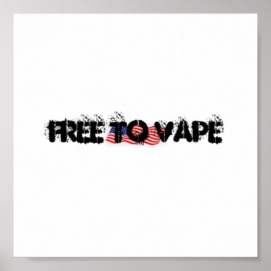 FREE TO VAPEデザイン ポスター (正面)