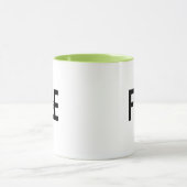 Free Typography Dove Symbol Design マグカップ (中央)