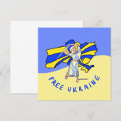 Free Ukraine 招待状 (正面/裏面)